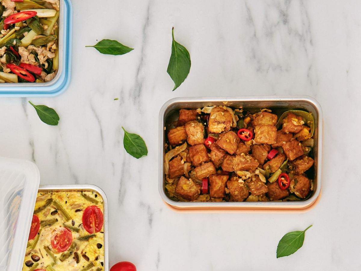 微波料理|蔥燒豆腐