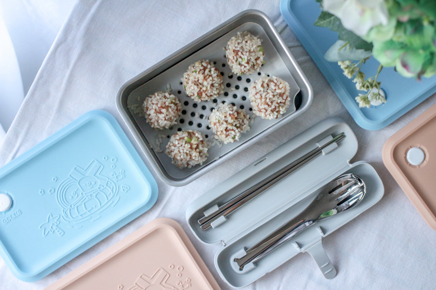 蒸氣微波料理|珍珠丸子