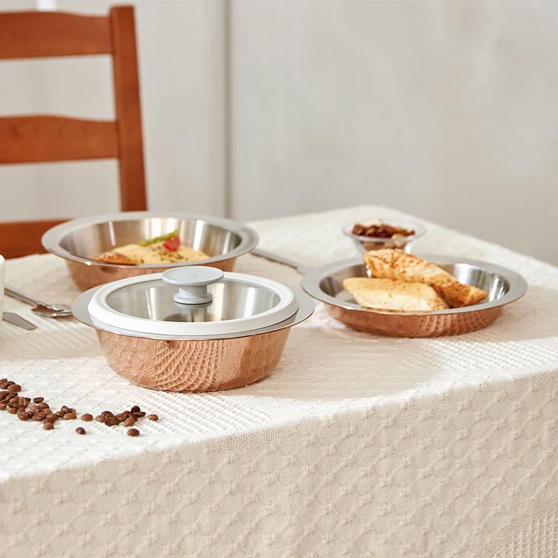 MakEat PAN 好好煮食鍋|玫瑰金五件組