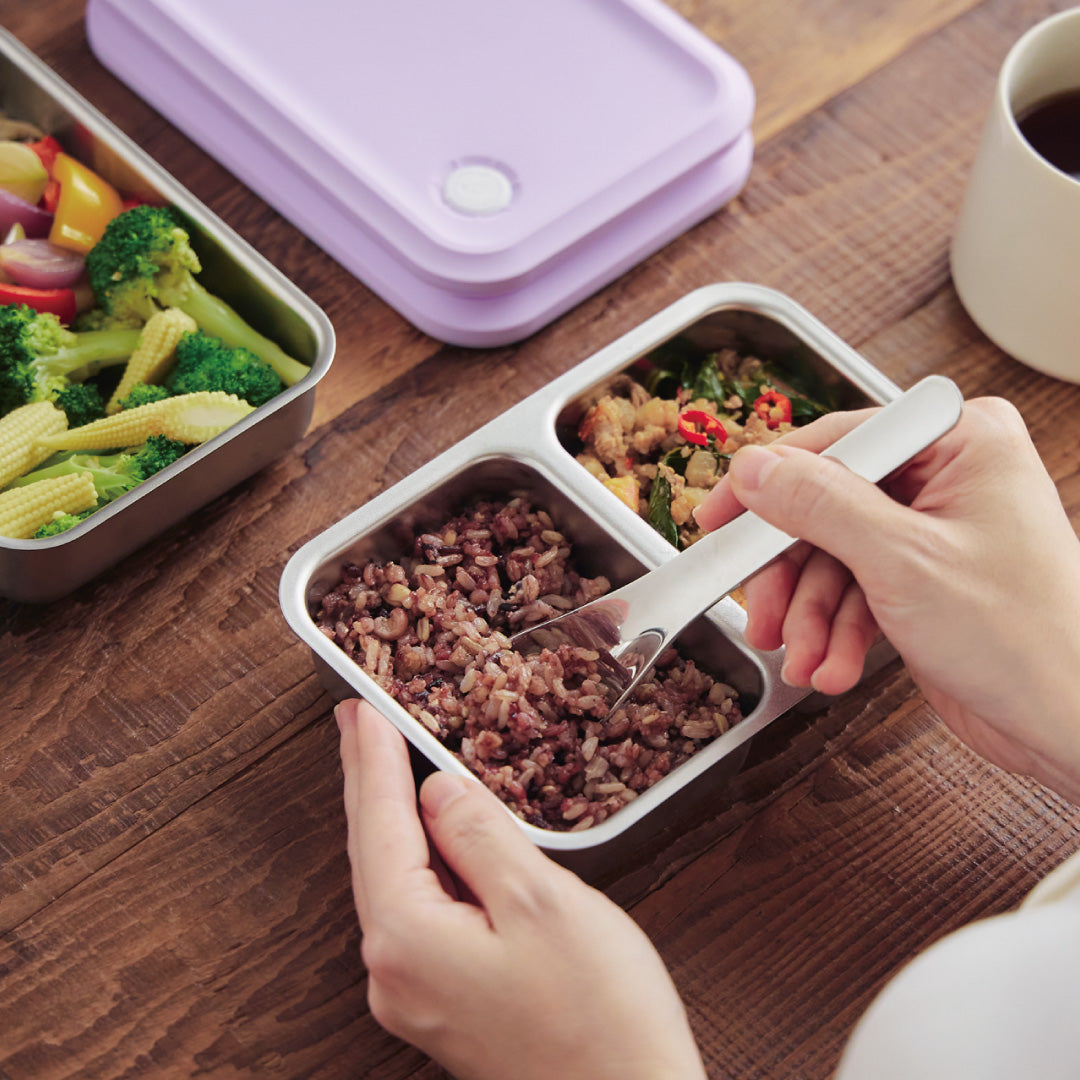 【I am a lifestyle home】Double Box stainless steel separated crisper box