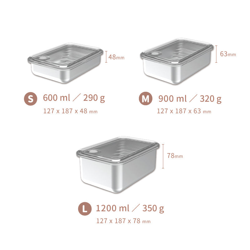 Double Box 蒸氣微波保鮮盒_M