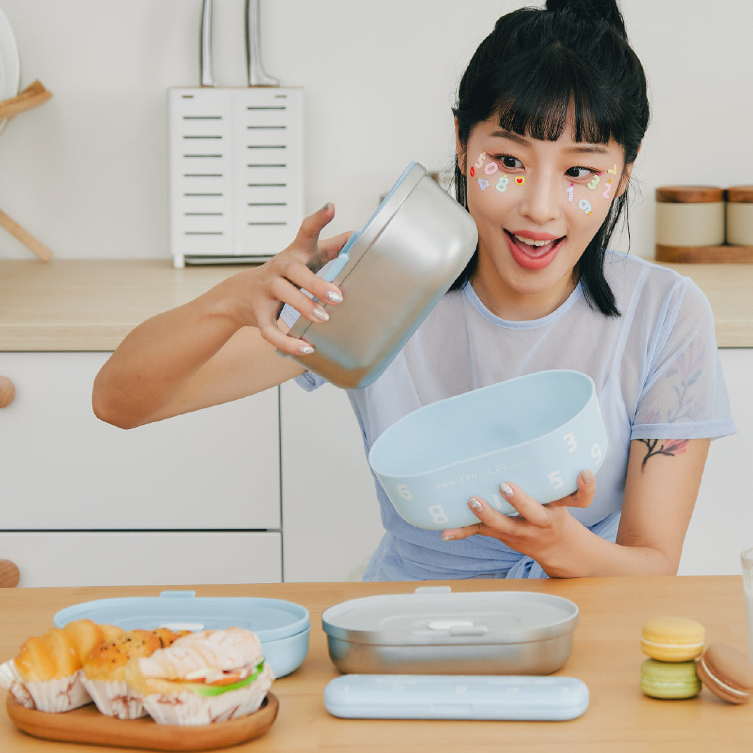 Bento-GO x SOU.SOU 聯名禮盒(一組含兩盒+餐具組+束環)