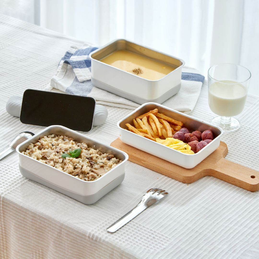 Double Box Steam Microwave Fresh Box-Mixiang White M