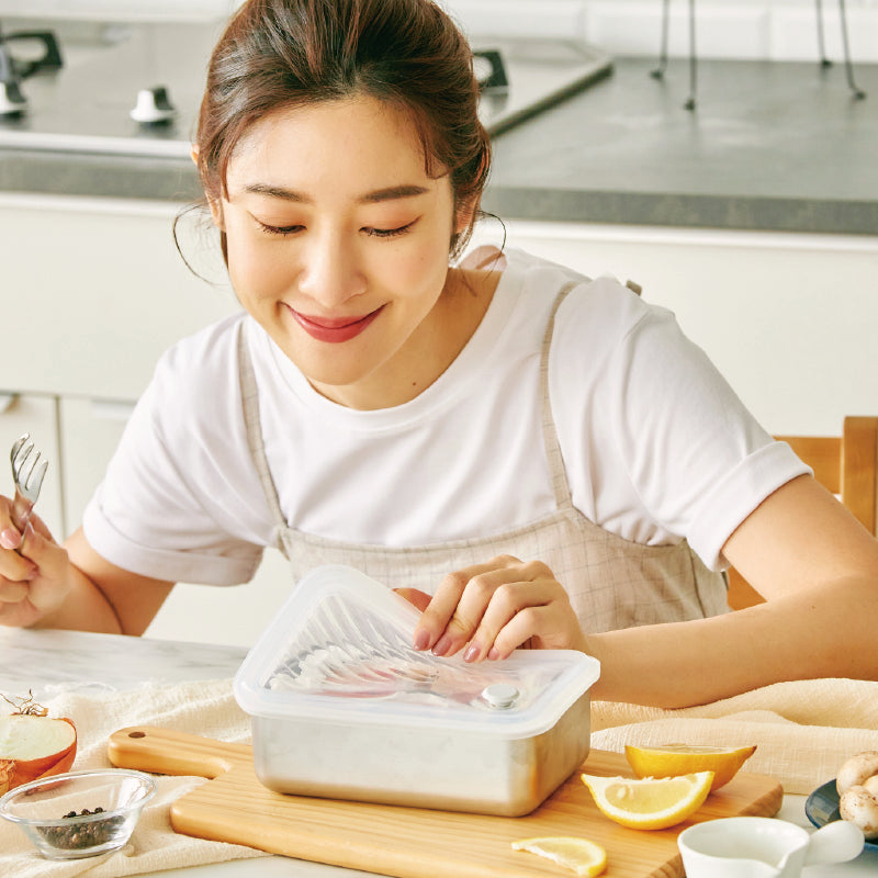【1620 Exclusive】Double Box Steam Microwave Fresh Box