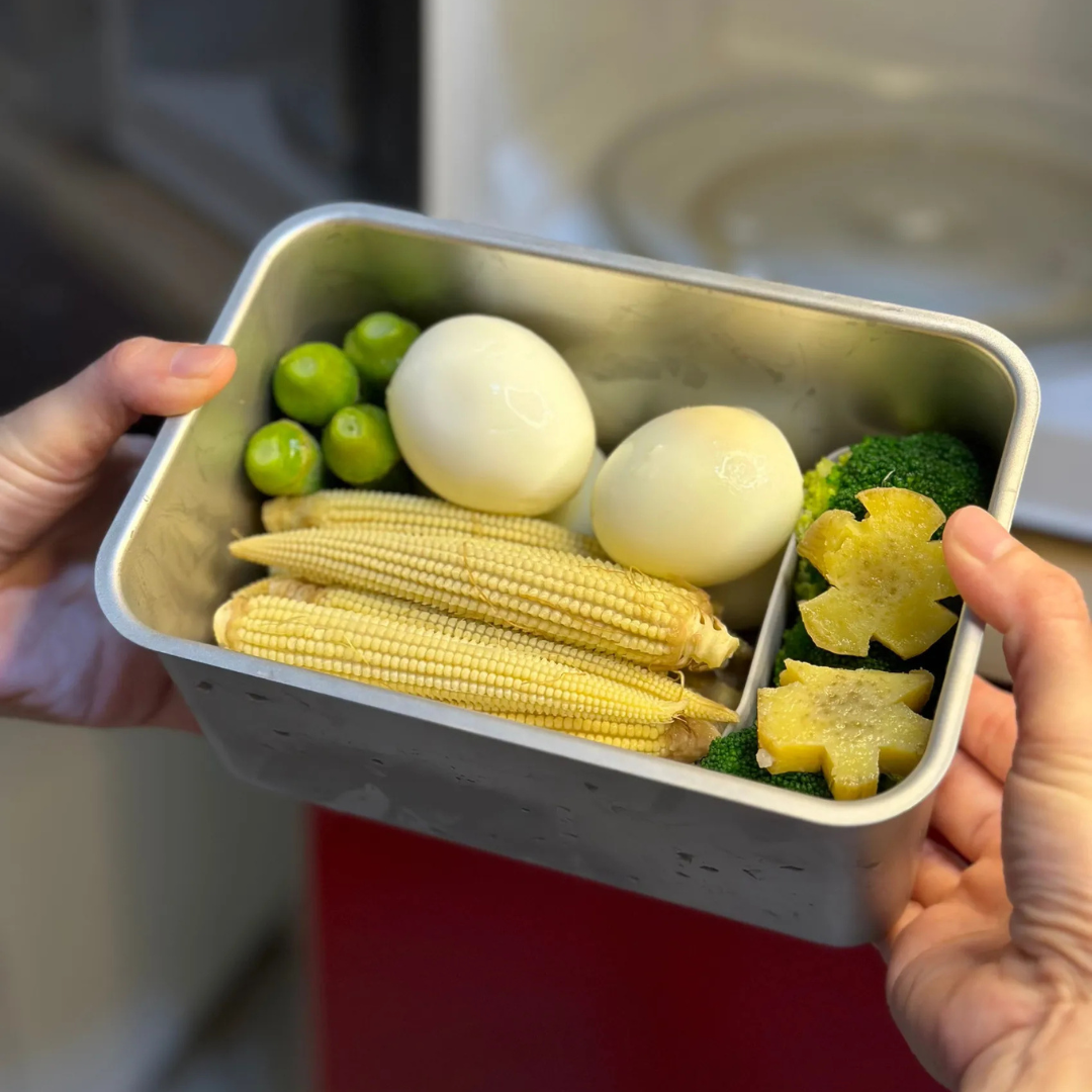 保鮮料理新革命👩‍🍳 𝘿𝙤𝙪𝙗𝙡𝙚 𝘽𝙤𝙭 蒸氣微波保鮮盒帶你輕鬆做美食 🥗