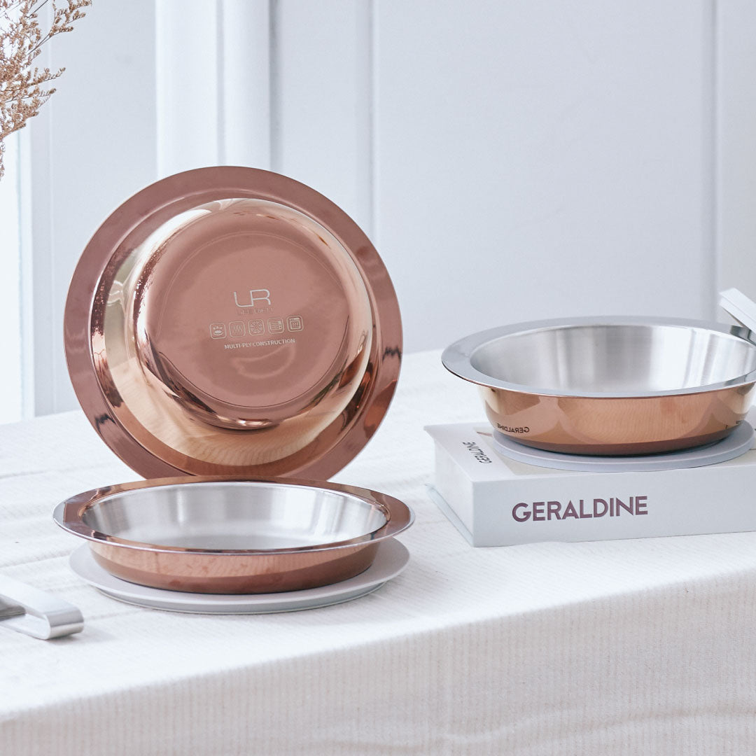 【Fish paste couple】MakEat PAN cooking pot｜Rose gold five-piece set