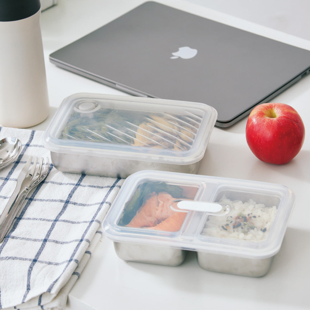 【 凜音 Rion 】Double Box 不鏽鋼分隔保鮮盒